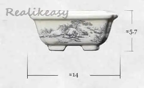 6Size Purple Sand Flower Pot Ceramic Bonsai Pot Handmade Succulent Flower Pot Chinese Landscape Flower Pot Home Decor LE302