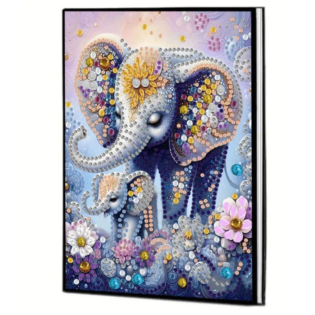Diamond Painting DIY handicraft kit bird, elephant pattern leather female adult Diamond Painting Diary Sketch Book Kit