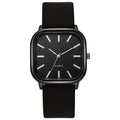 Simple Leather Watch Men Women Quartz Wristwatch Fashion Elegant