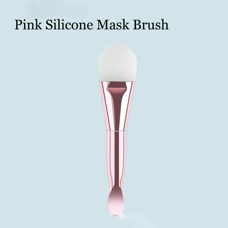 1PC Professional Double Ending Soft Bristle Silicone Wear-resistant Facial Flexible Mask Brush Skin Care Cleaning Beauty Tools