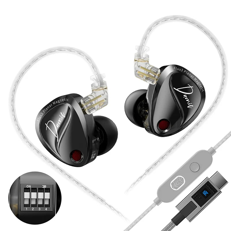 KZ Duonic Hifi Earphones with Super Stroke Three Magnetic