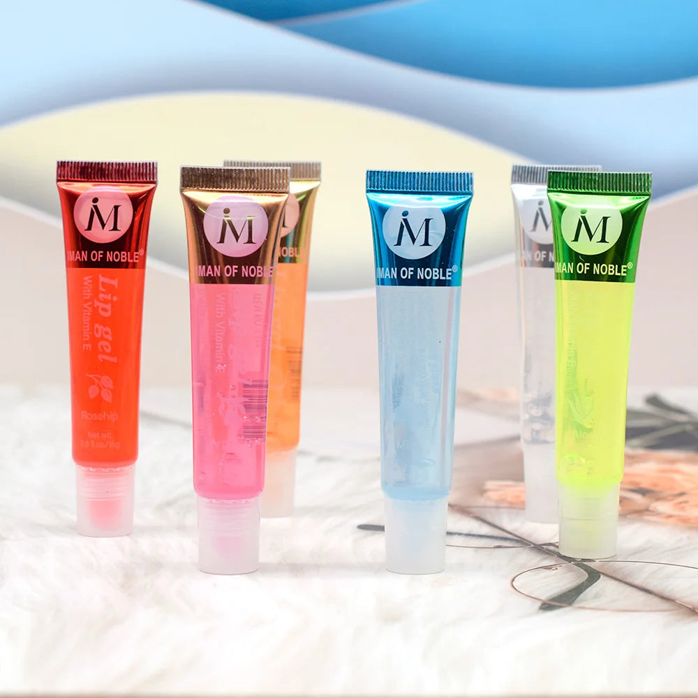 Fruity Flavor Watery Glossy Lip Gloss Set Clear Lip