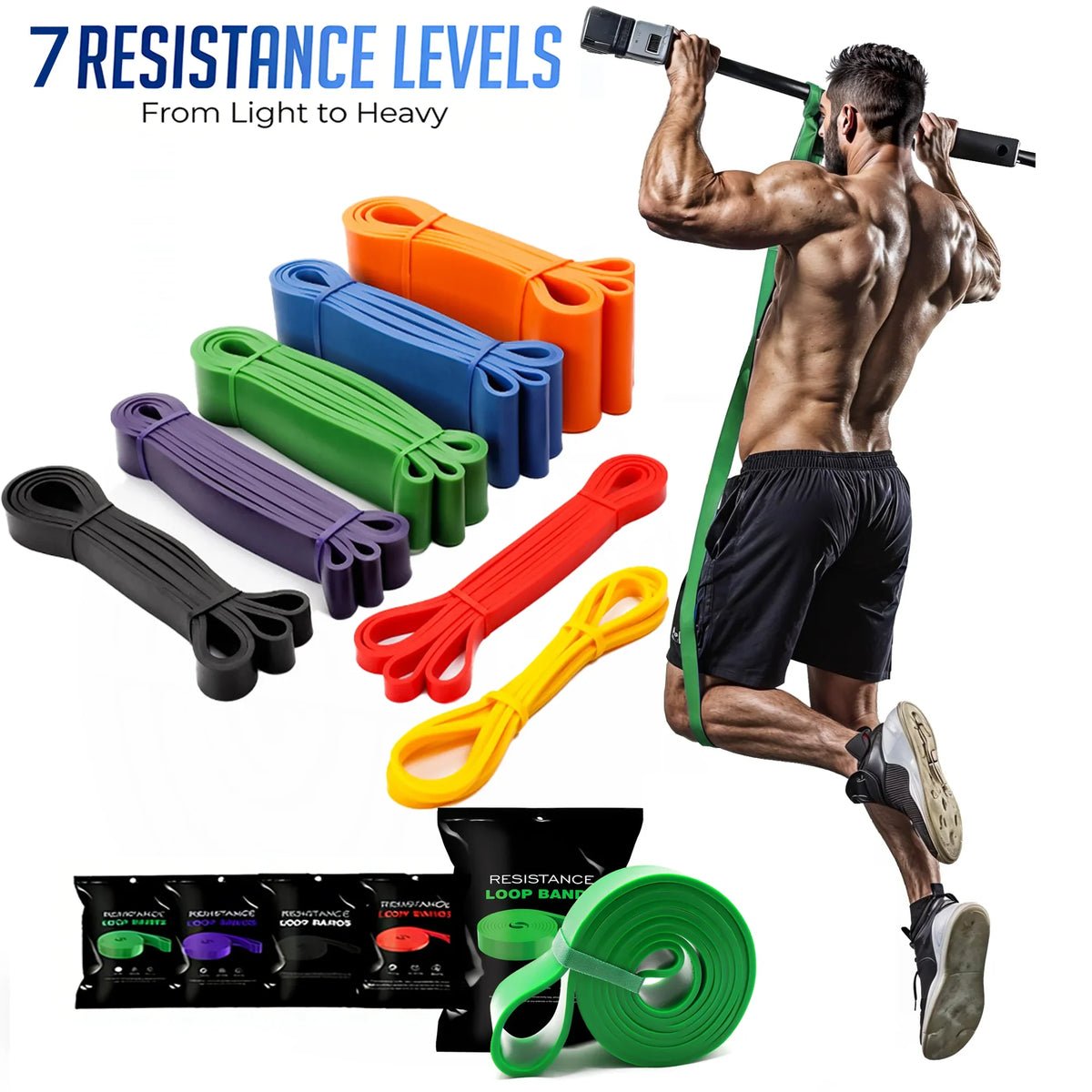 Resistance Band Set Pull up Assistance Bands Stretch Band
