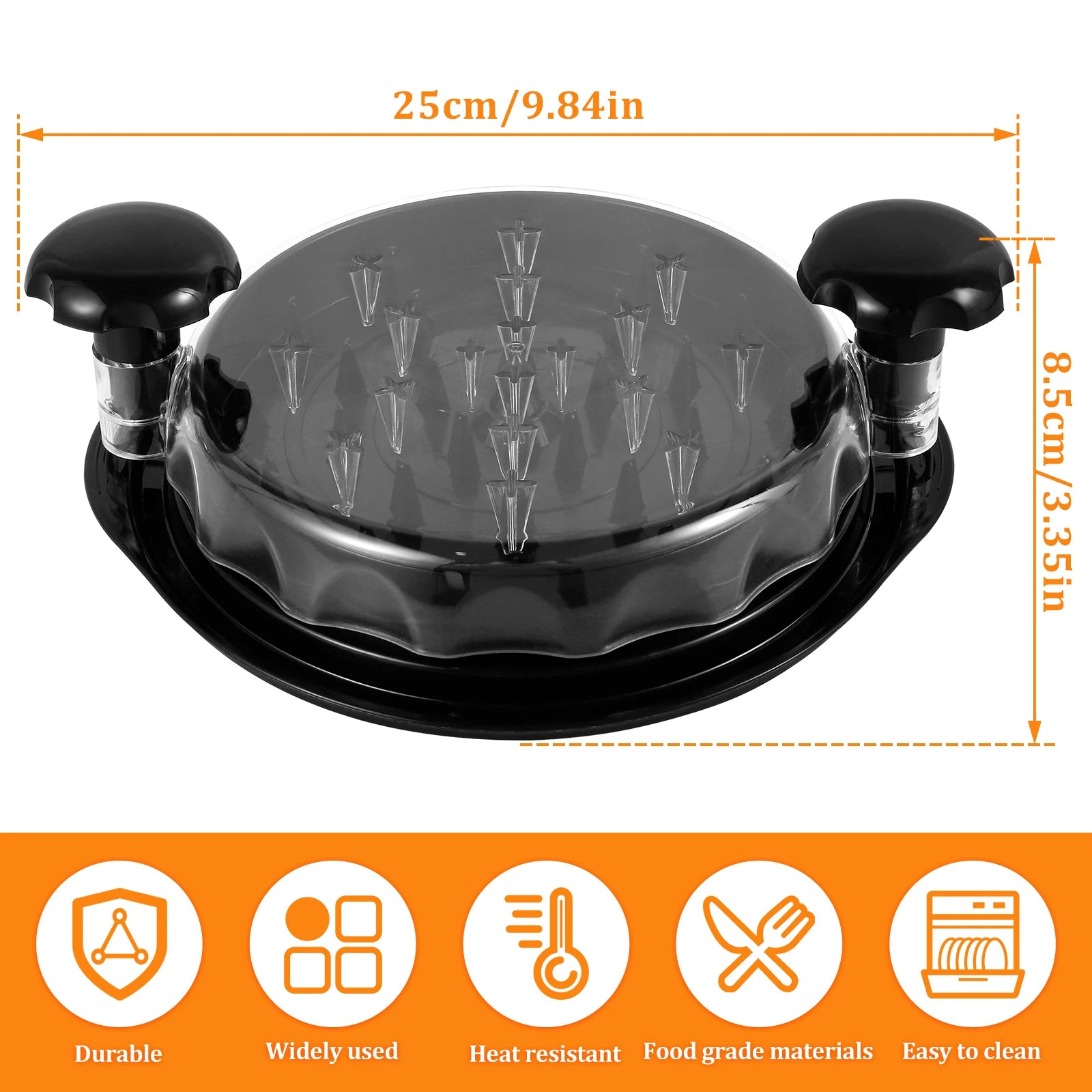 Chicken Shredder Non-Slip Meat Grinders for Pork Beef Cooked Chicken Breasts Vegetable Kitchen Tool Ergonomic Handle Shredder