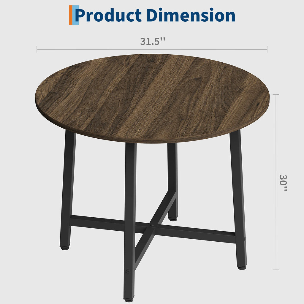 31.5/47.2 Inch Round Dining Table For 2-4