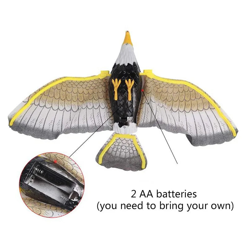 Bird Repellent Hanging Eagle Flying Owl Repellent Scarer Decoy Protection Repellent Pest Control Scarecrow Garden Decor