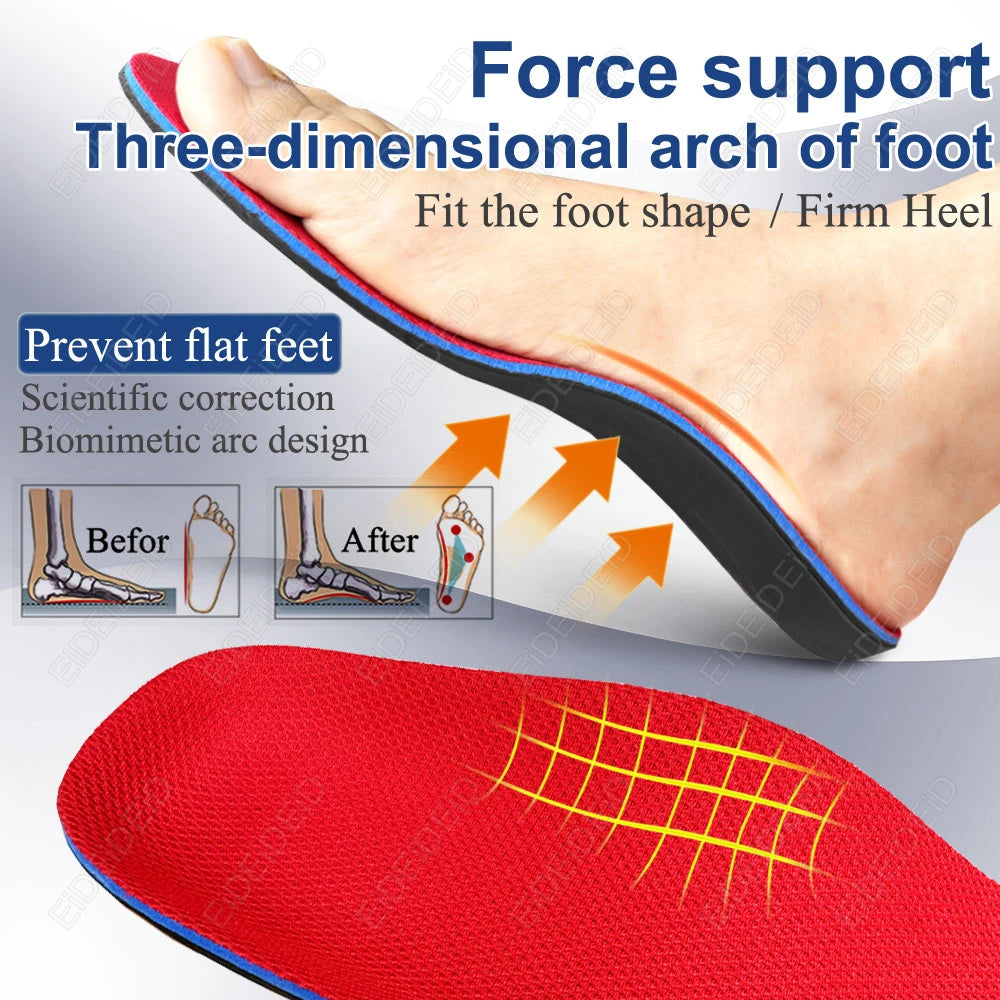 Memory Form Insoles Orthopedic Insoles Flat Foot Arch Support Insole Shoe Pad Inserts Accessoire Chaussure Inlegzolen Palmilha