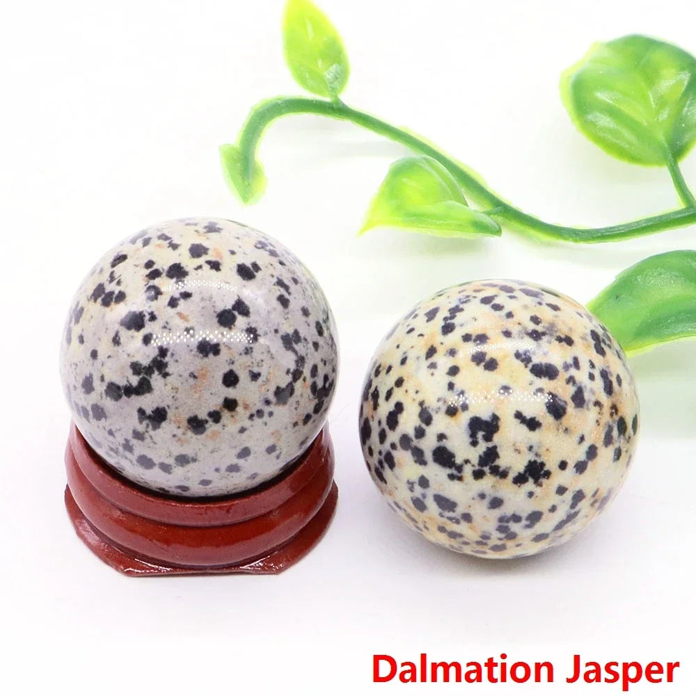 30MM Crystal Ball Natural Reiki Healing Quartz Stone Globe Energy Gemstone Fengshui Sphere Wicca Chakra Massage Home Decor Gifts