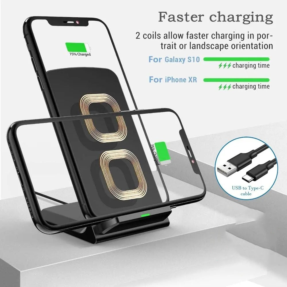 Wireless Charger Fast support for Samsung S24 S23 S22 21 Ultra Quick Charging Stand For iPhone17 16 15 14 13 12Pro Max Xiaomi 14