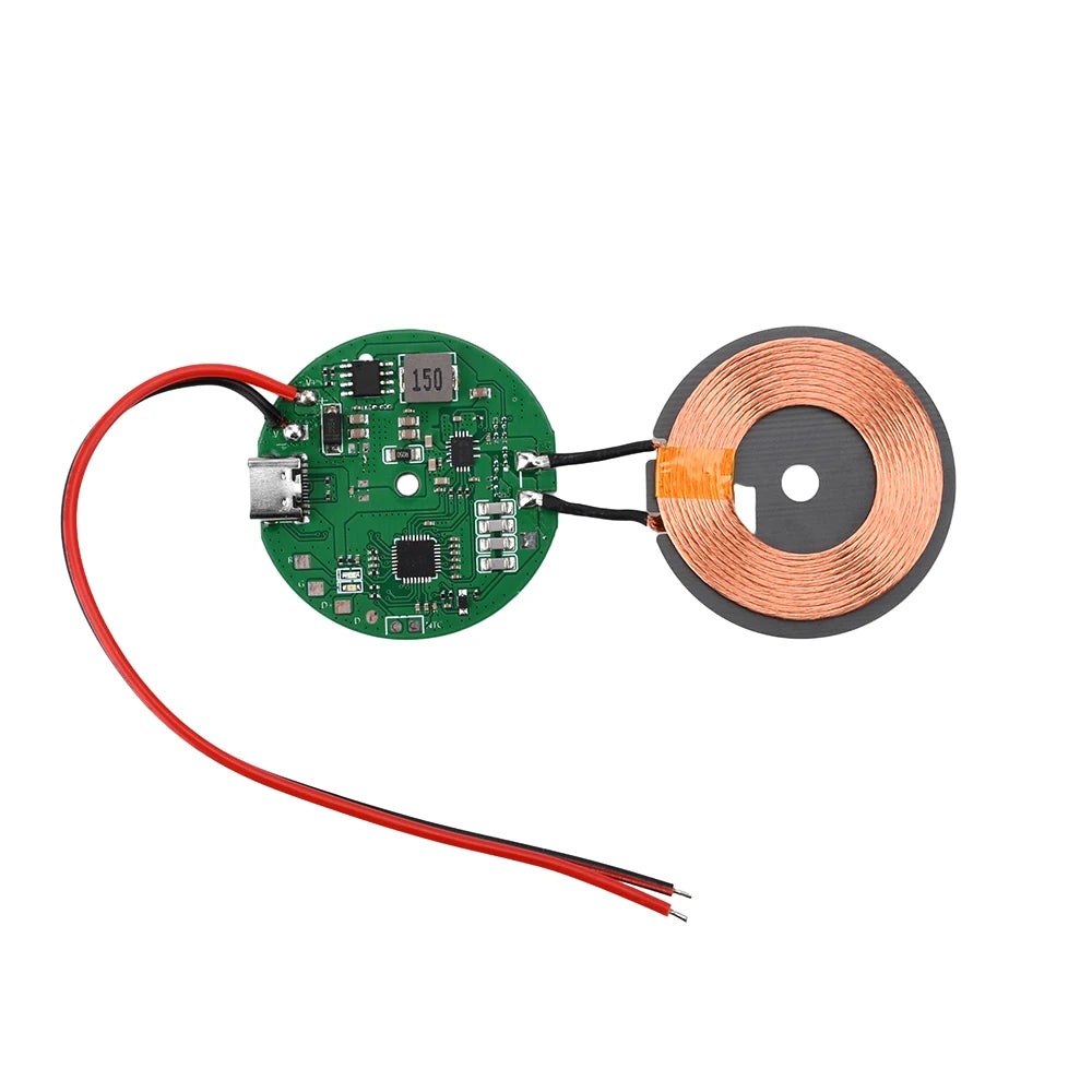 Type C DC 5-12V 20W High Power Wireless Charger Transmitter Module Fast Charging Circuit Board for Mobile Phone