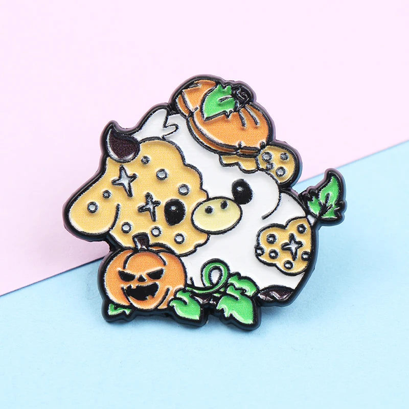 Cute Animal Series Enamel Brooch Alloy Pin Cartoon Kawaii Capybara Cat Dog Duck Pet Backpack Lapel Badge Jewelry Gift for Kids