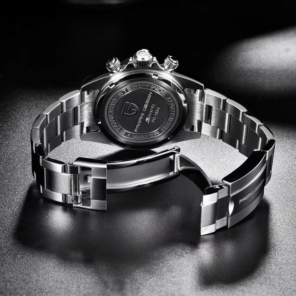 PAGANI DESIGN PD1644 Men's VK63 Quartz Chronograph Watch Sapphire