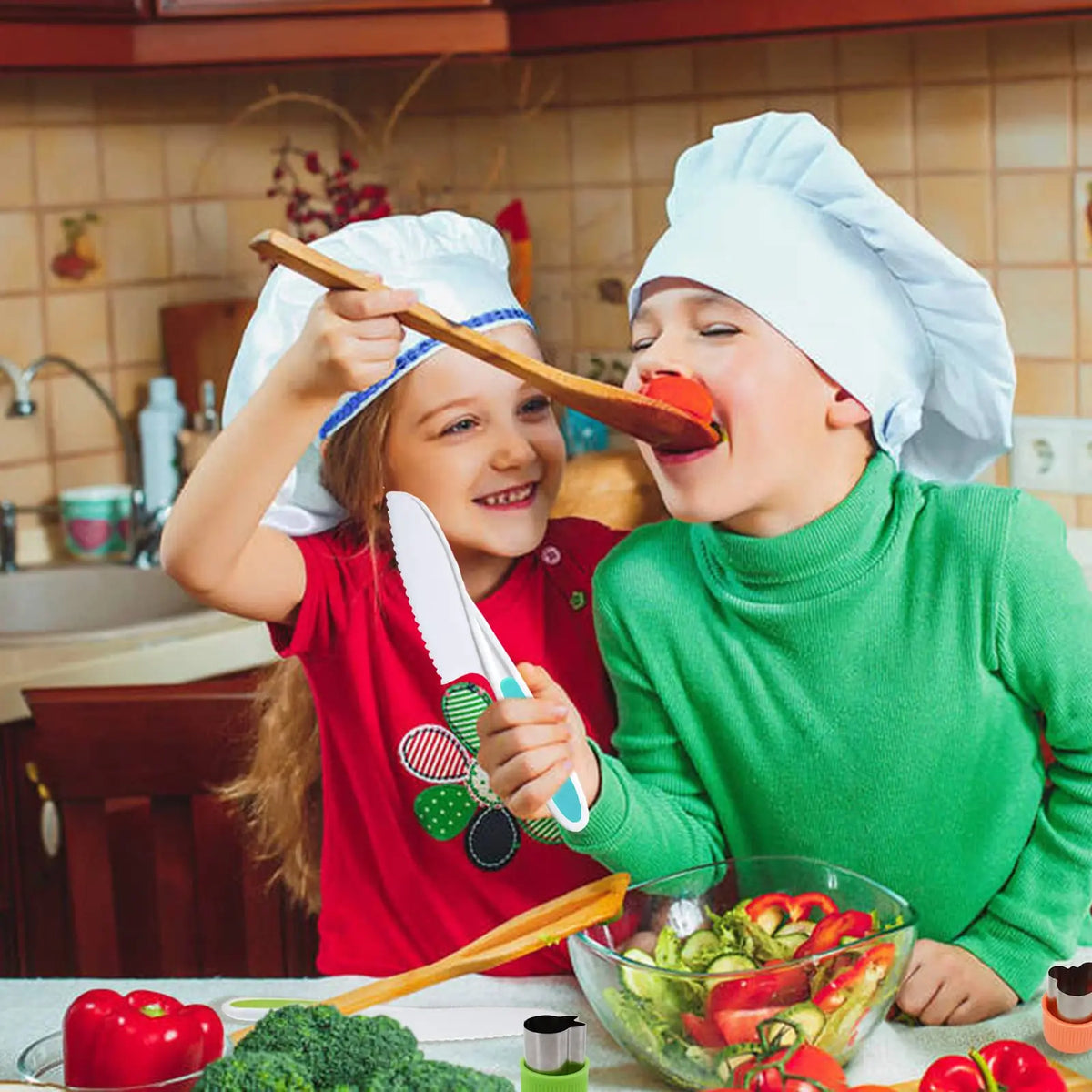 Kids Cooking Set Toys Montessori Kitchen Tools for Toddlers