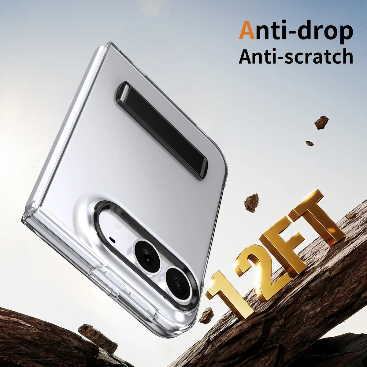Stand Function Case for Iphone Duo Iphoneduo Anti-Drop Glass Film Hard Strong Full Protection Cell Phone Accessories