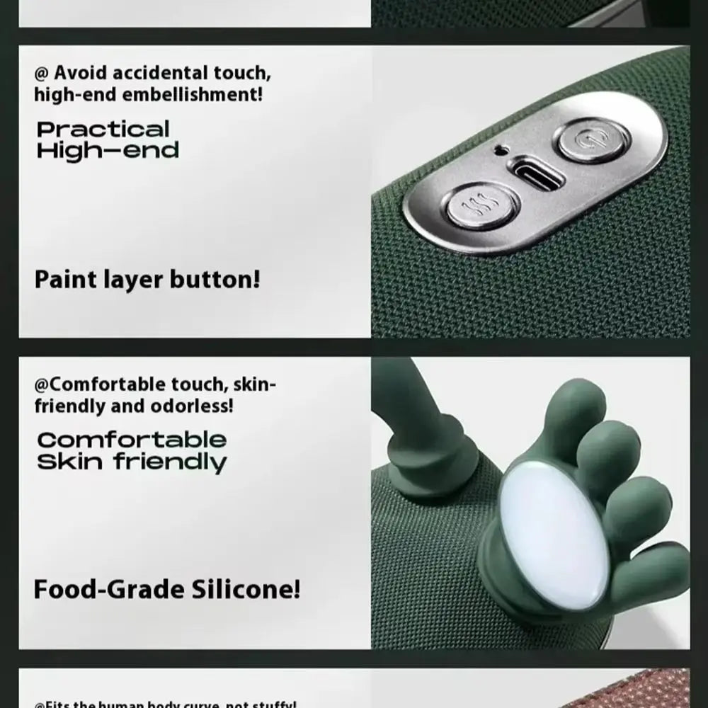 Electric Neck Shoulder Massager 4D Kneading Simulated Human Hand