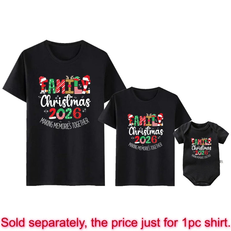 Family Christmas Making Memories Together Family Matching Outfits Santa