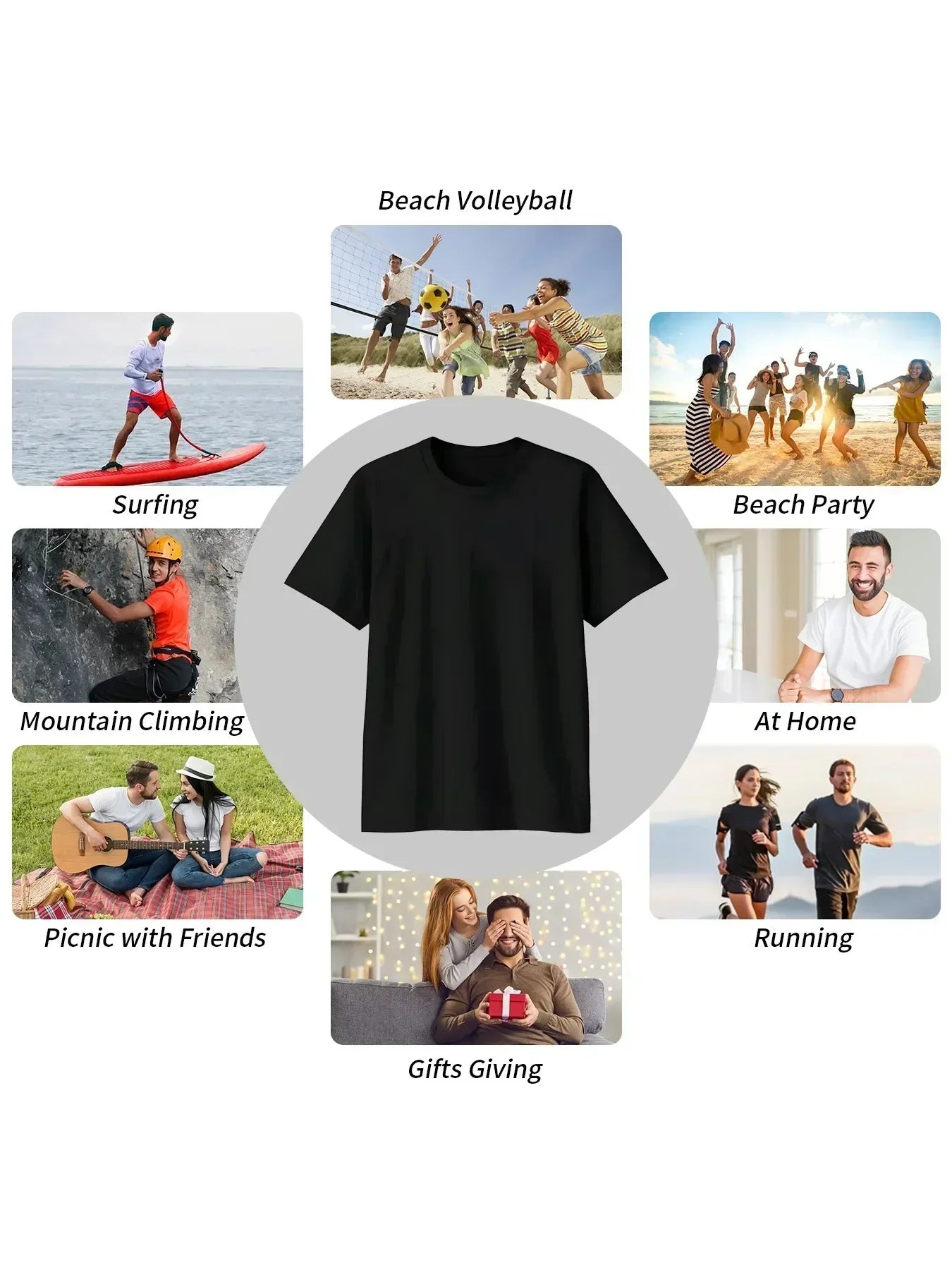 Summer 2025 New Brand Luxury Letter Pattern Printed Men's 100% Pure Cotton Short Sleeve Round Neck T-shirt