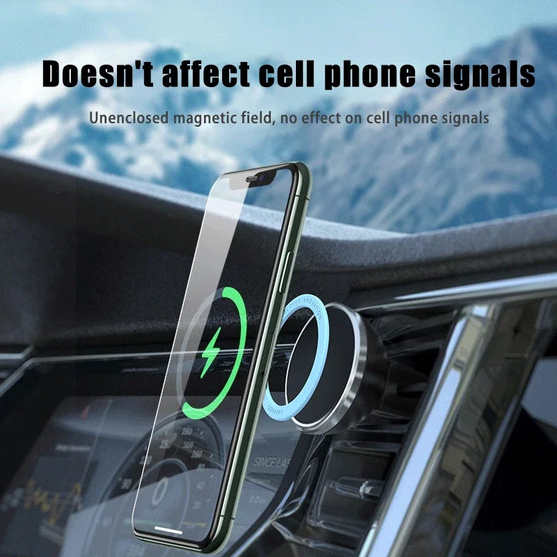 Universal Magnetic Ring for Magsafe Wireless Charger Iron Sheet Sticker Magnet Phone Holder for IPhone 14 15 Xiaomi