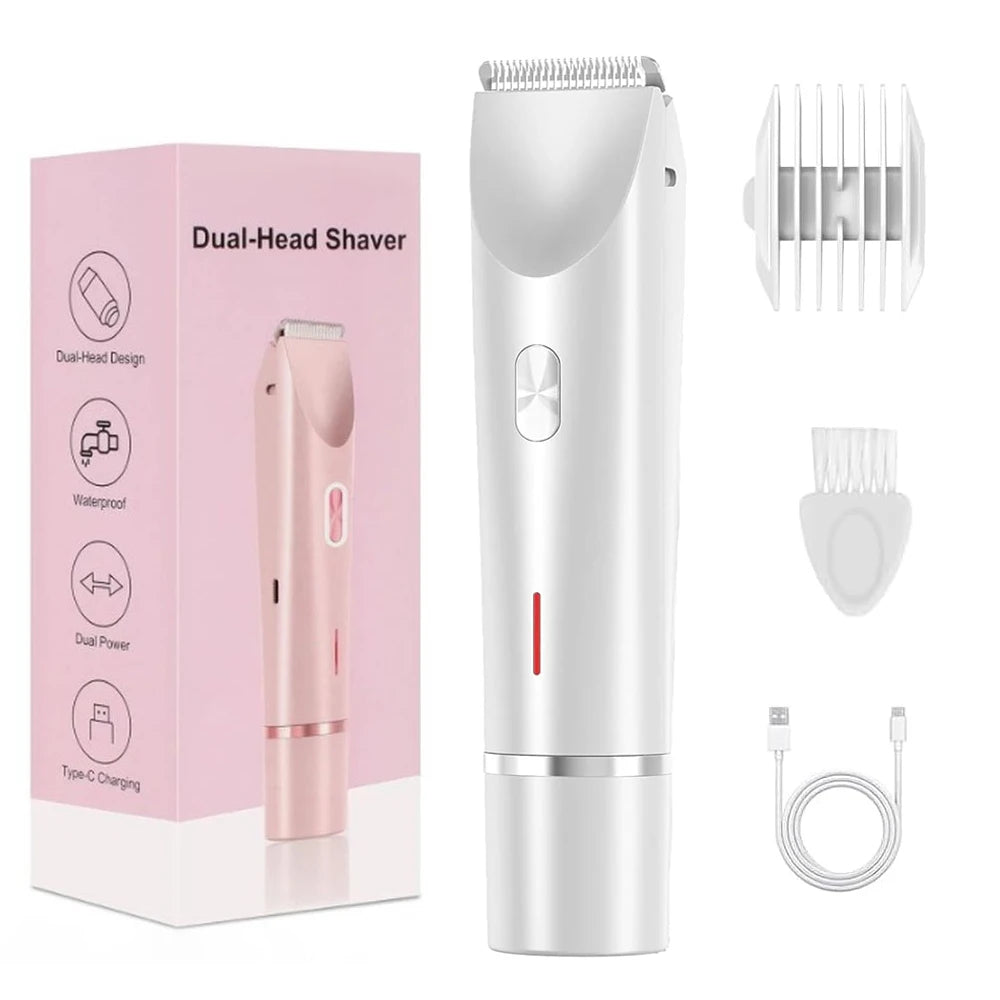 Electric Razors for Women 2 in 1 Electric Shaver for Pubic Hair