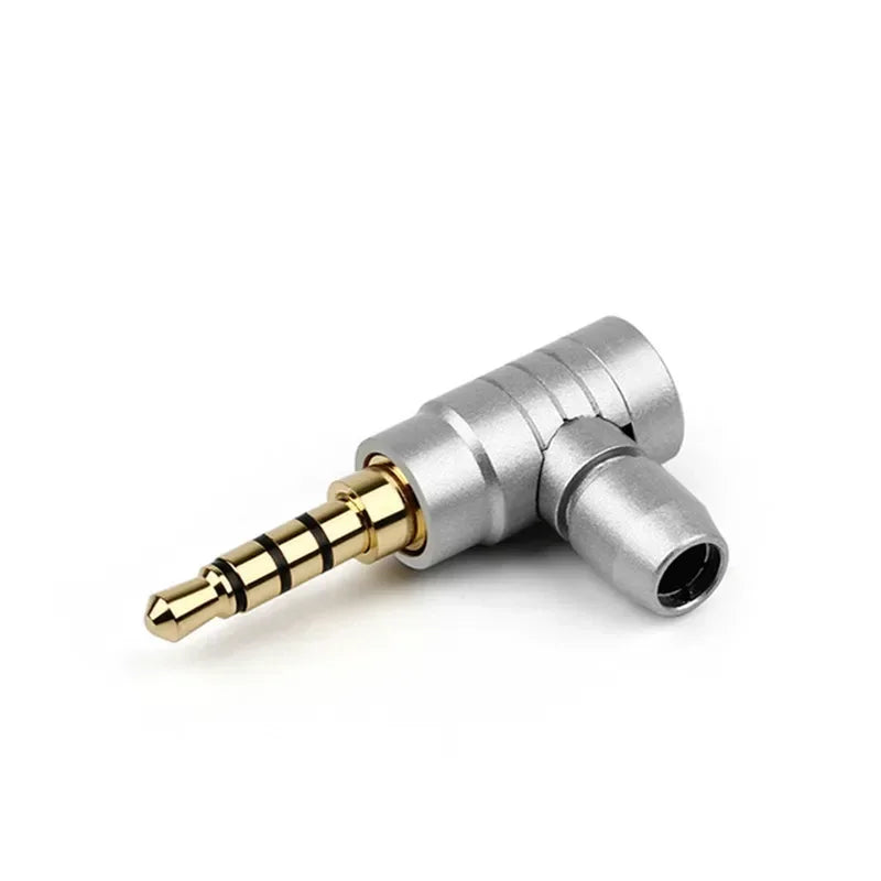 90 Degree 2 3 4 Pole Jack 3.5mm Connector Headphone Plug Conector L Type Gold Plated Copper Consumer Electronics Audio Terminal
