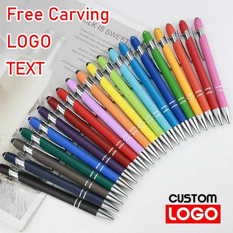 20-200 Pens Metal Ballpoint Pen Touch Screen Pen Office School