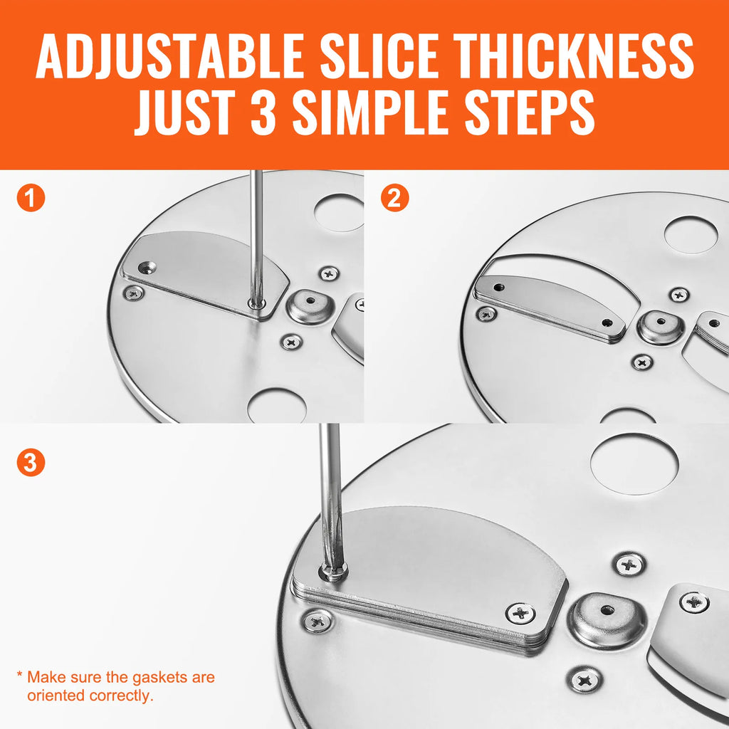 SucceBuy Electric Vegetable Slicer 4 in 1 Multifunctional Food