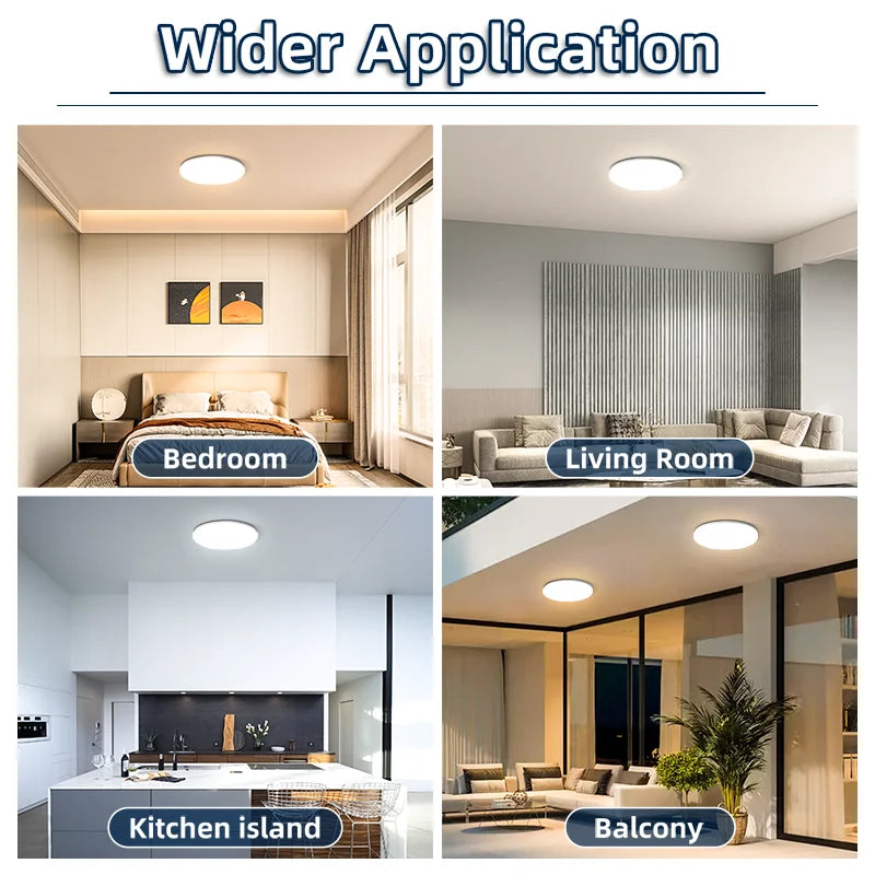 CHUANGYANG Hight Brightness Round Led Ceiling Lamp AC85-265V Home