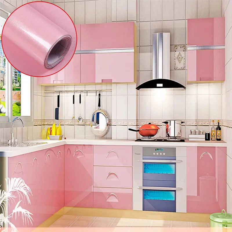 PVC DIY Waterproof Oil-proof Wall Stickers Self-Adhesive Marble Wallpaper Cabinets Countertop Bathroom Desktop Renovation Films