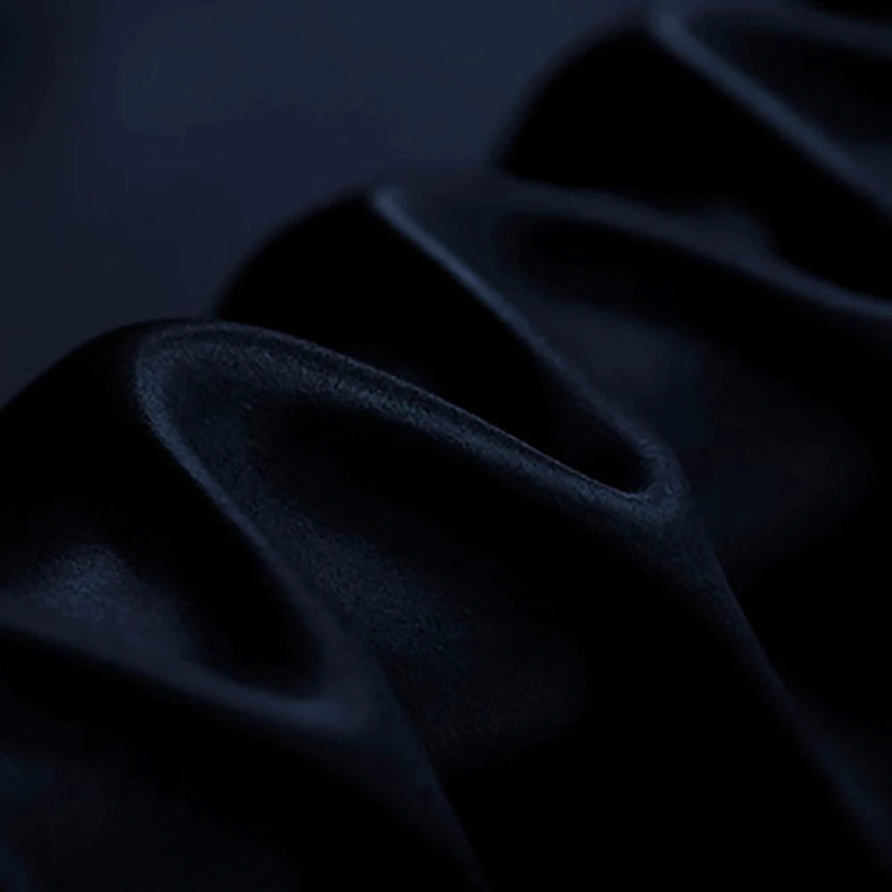 CISULI Pure Silk Stretch Satin Fabric,16momme,Width 140cm,Silk Lycra,Shirt and Dress Cloth Material