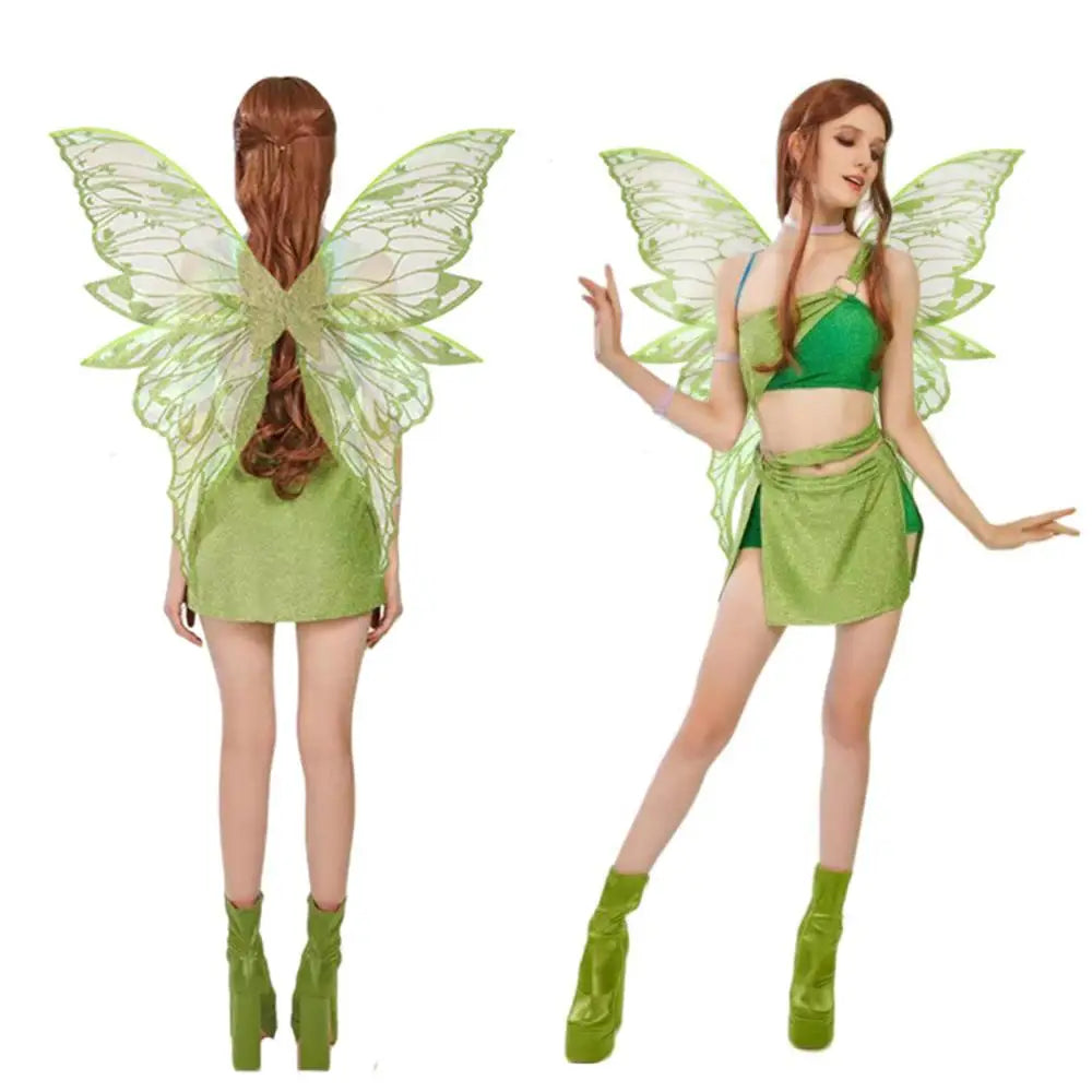 Adults Fairy Wings Girls Sparkling Angel Wings  Costume Wings for Halloween Costume Dress up Party Favor Christmas Gift