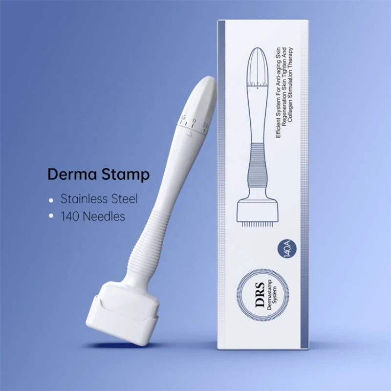 Adjustable Derma Stamp Microneedle Microneedling 140 Pins Skin Care