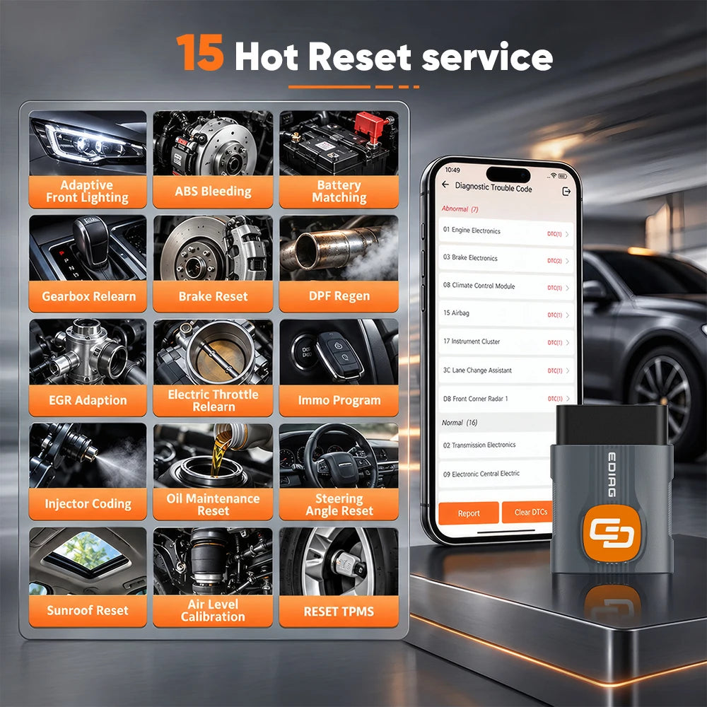 Ediag C1 Pro Ai-assisted Automotive Diagnostic Tool OBD2 Scanner
