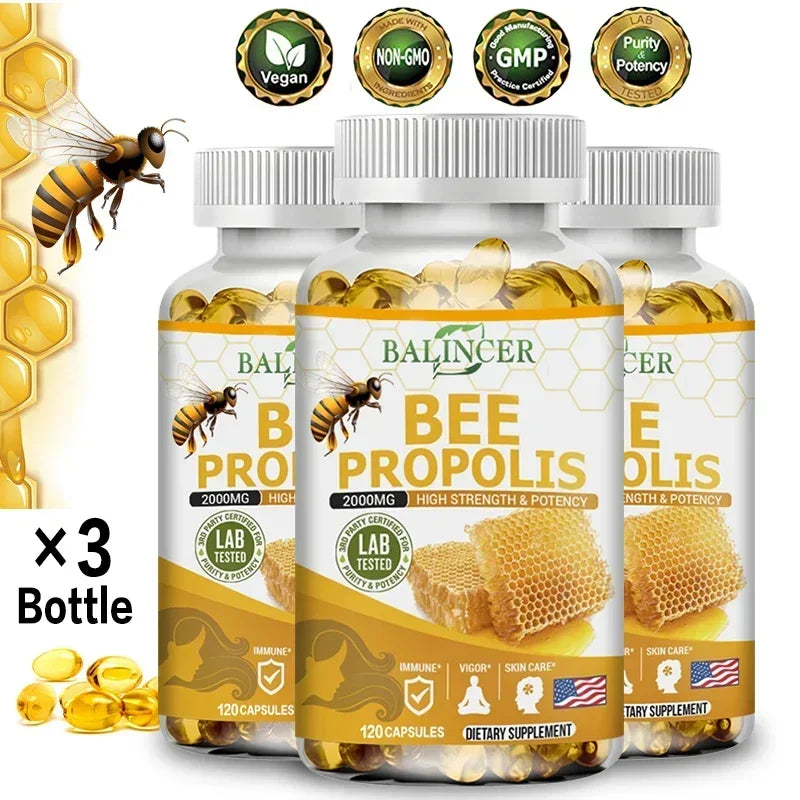 Natural Propolis Extract - Helps with Joint Discomfort, Anti-Aging, Anti-Inflammation, Antioxidant, Immunity, Skin Care