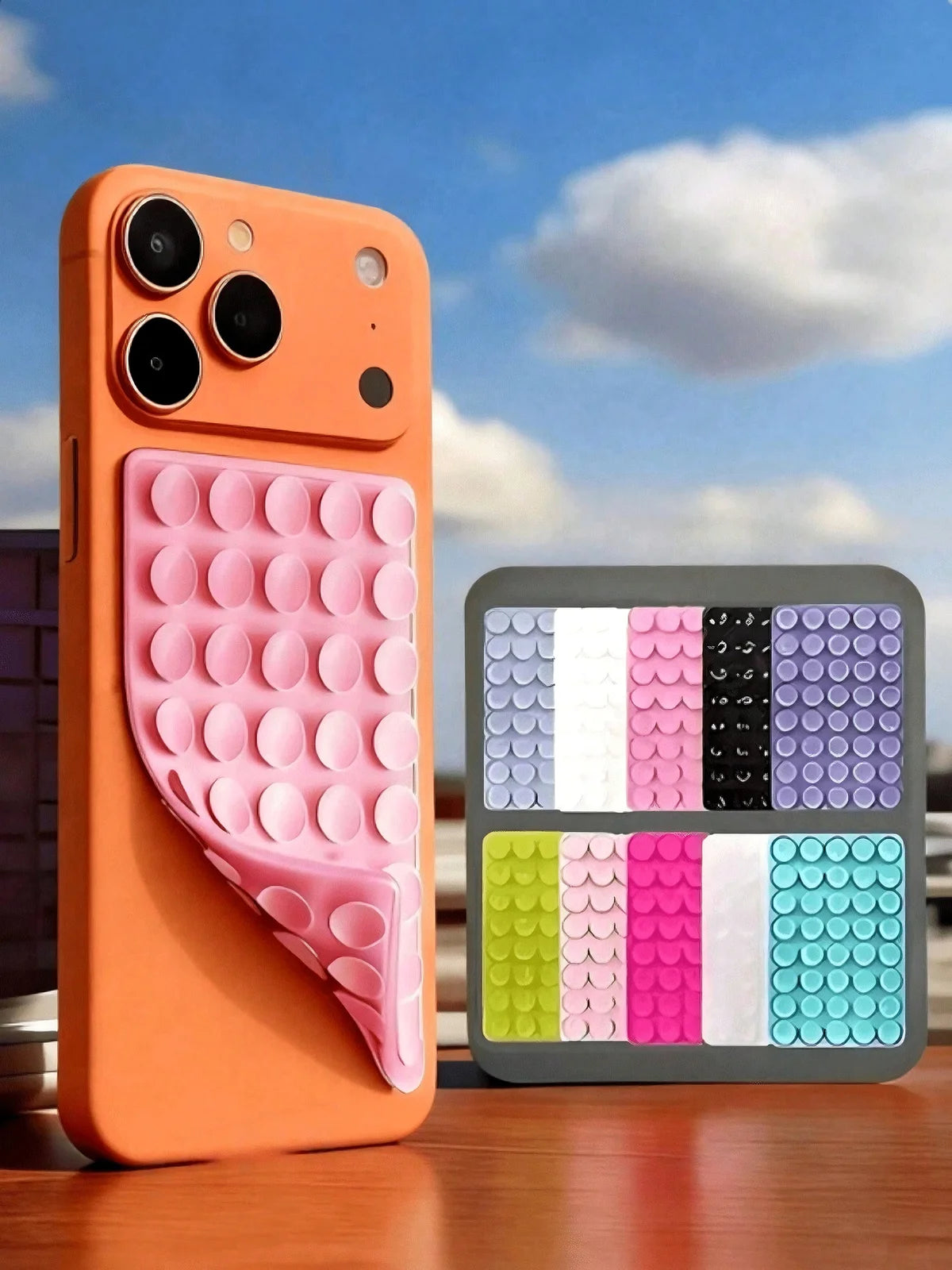 Double-Sided Suction Cup Phone Holder Glass