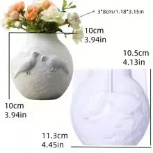 Sea Bay Canyon Relief Succulent Plant Flower Pot Resin Silicone Mold Mountain Range Sea Sunrise Relief Storage Box Gypsum Molds