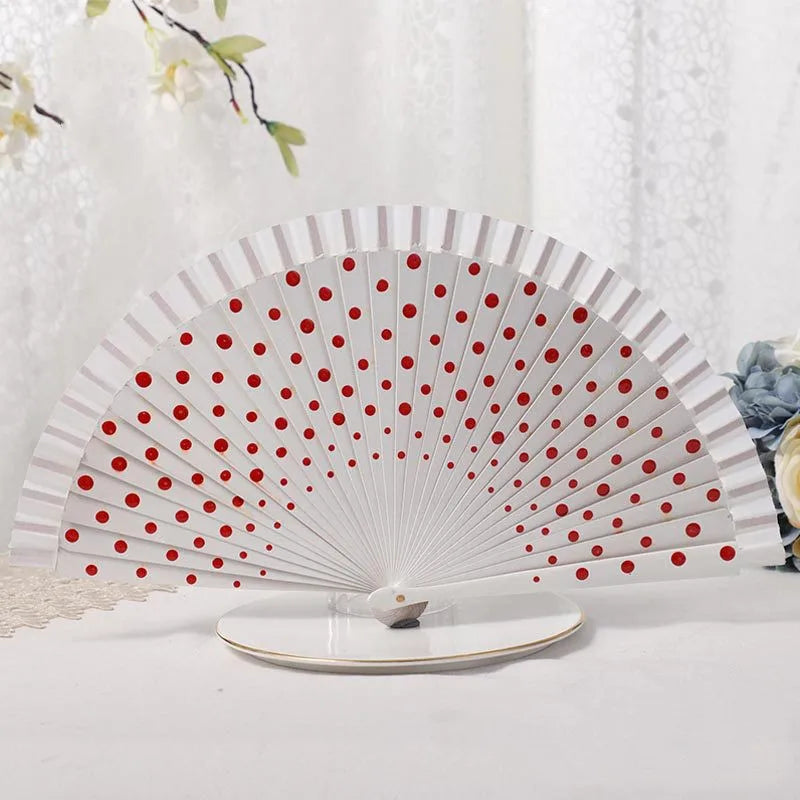 1pc Spanish Dance Performance Wooden Fans  Wedding Decoration Clothing Accessories Folding Fan