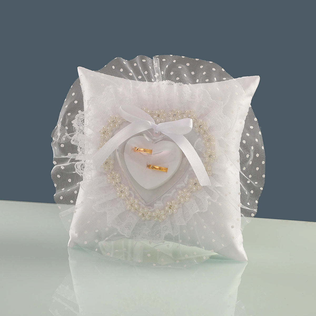 Wedding Ring Pillow - Elegant Ring Bearer Cushion