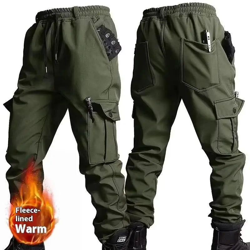 Men'S Motorcycle Jacket With Autumn And Winter Velvet Training