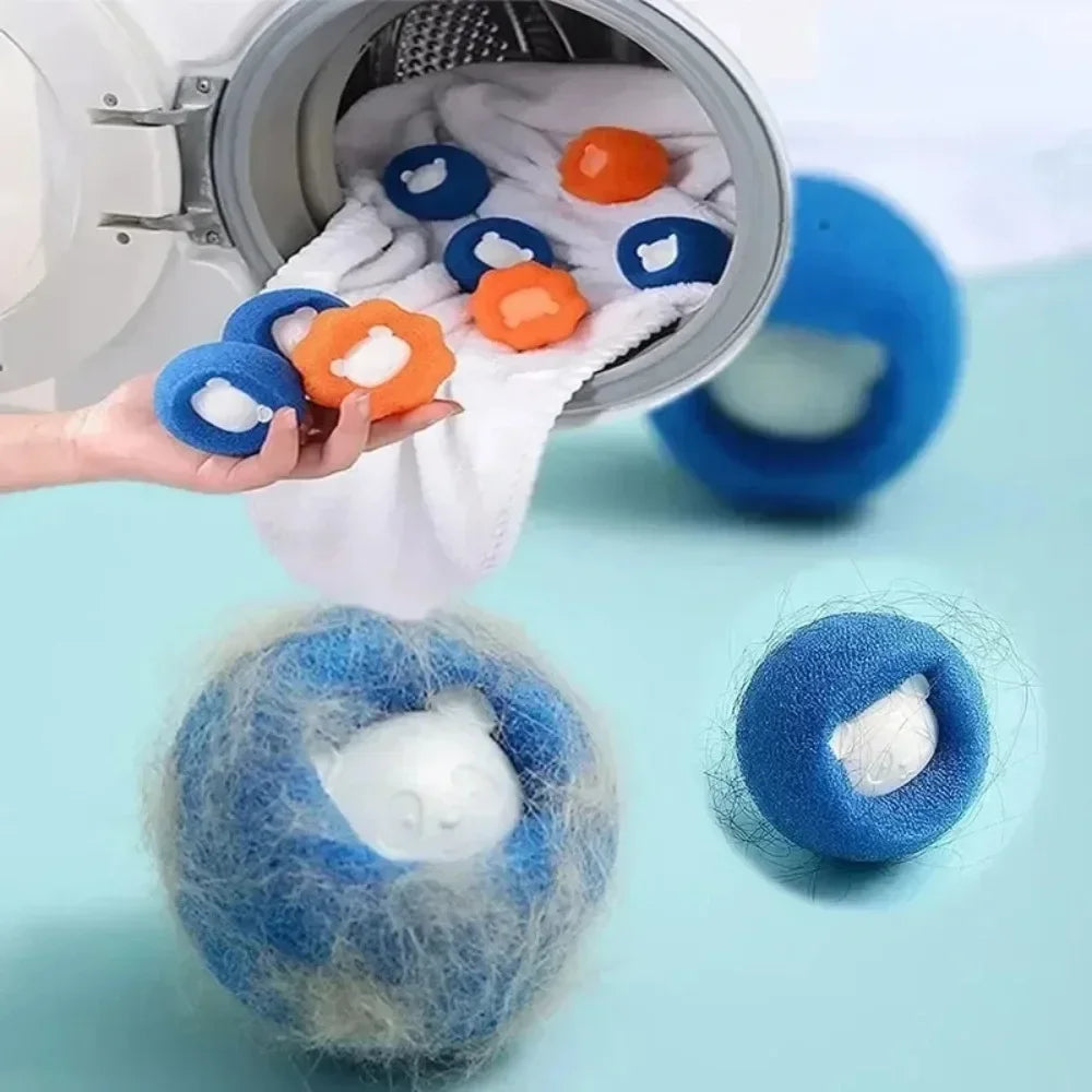 Laundry Balls Pet Hair Remover Reusable Washing Machine Lint Catcher Clothes Fluff Fur Cleaner Home Cleaning Tools