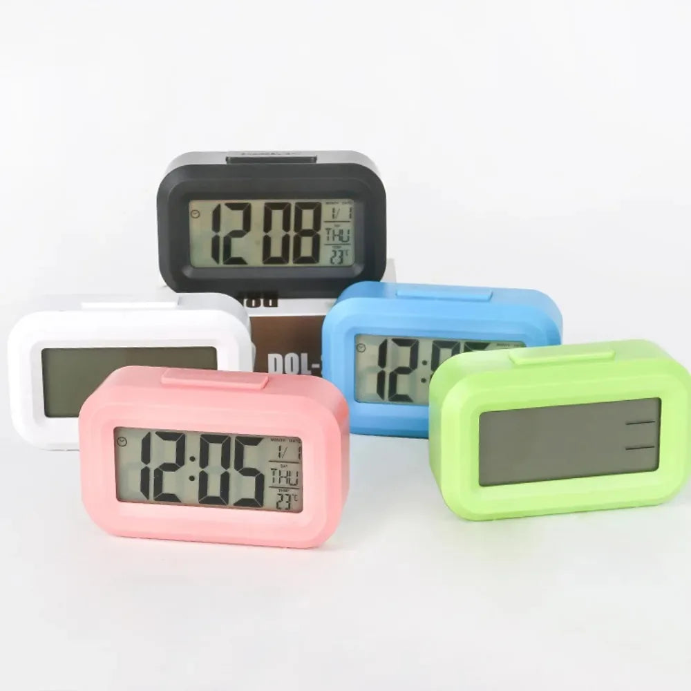 Digital Led Clock Household Bedside Battery Powered Multi-function Alarm