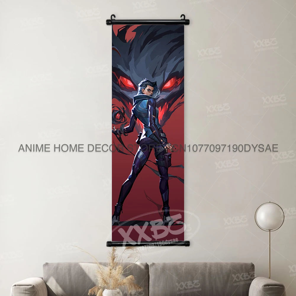 Valorant Posters Harbor Decorative Painting Astra Scrolls Picture Omen Home Decor Brimstone Home Decor Viper Wall Art Jett Mural