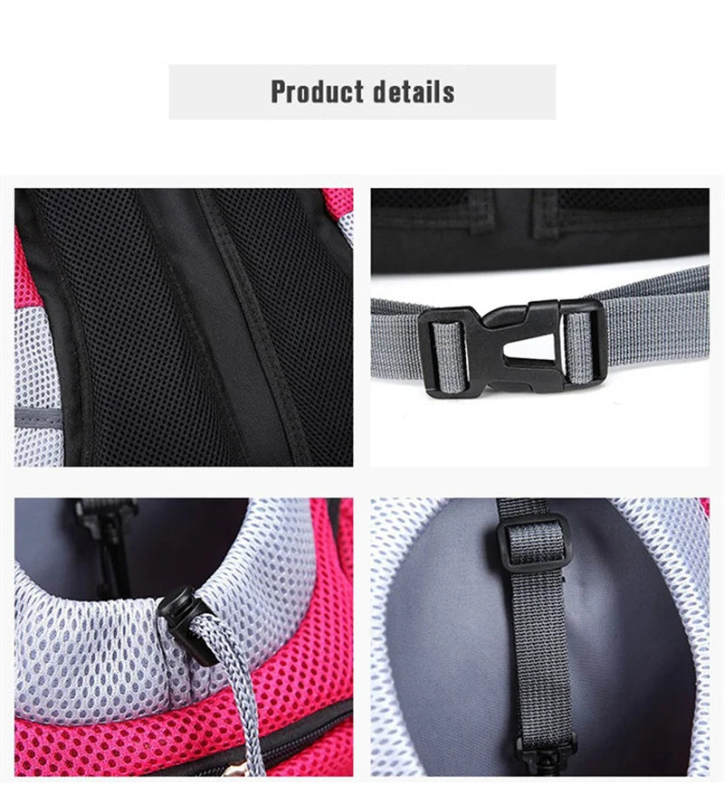 Foldable chest bag, pet bag, outdoor backpack, portable cat backpack for travel, breathable pet backpack for dogs