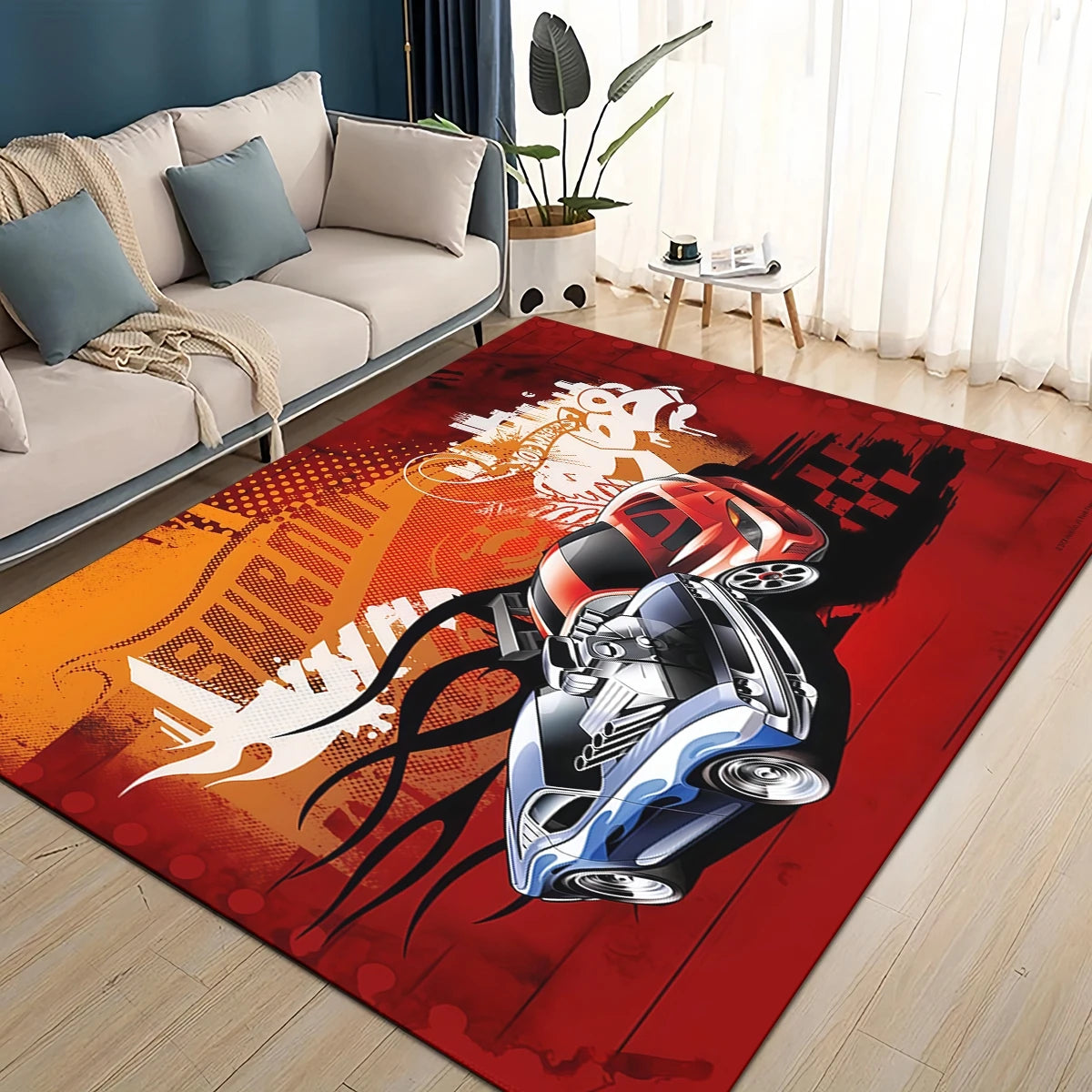 Hot Wheels 27 Style New Racing Car Cartoon Carpet Rug for Living Room Bedroom Home Sofa Decoration,Kids Play Non-slip Floor Mat