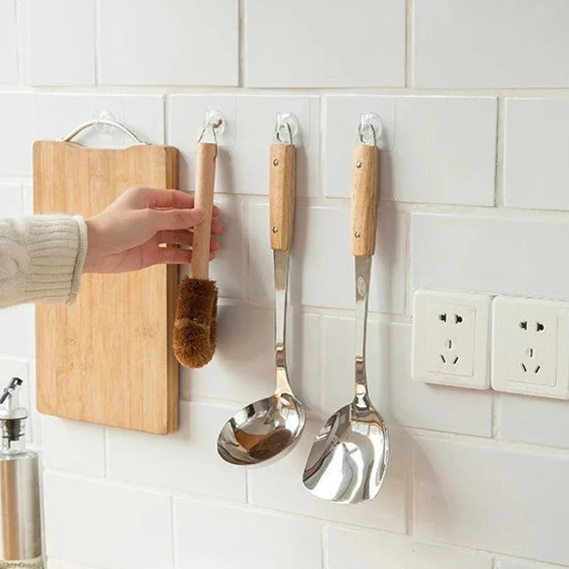 5-40pcs Transparent Plastic Duty Wall Hook for Kitchen Bathroom Office Storage No Trace No Scratch Waterproof Adhesive Hooks
