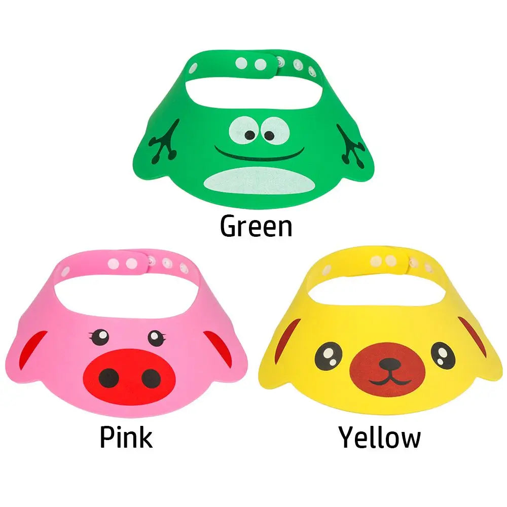 Adjustable Cartoon Baby Shower Shampoo Cap