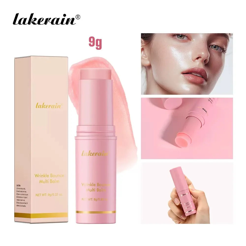 Korean Bounce Multi Balm Collagen Pink Stick Wrinkle Bounce Balm Multi Cream Dull Cosmetics Skin Care