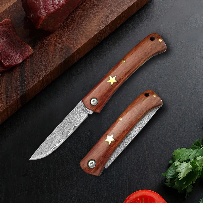 Kitchen Folding Knife Stainless Steel Boning Knife BBQ Lamb Knife Fruit Peeling Butcher Cleaver Knife Kitchen Accessories