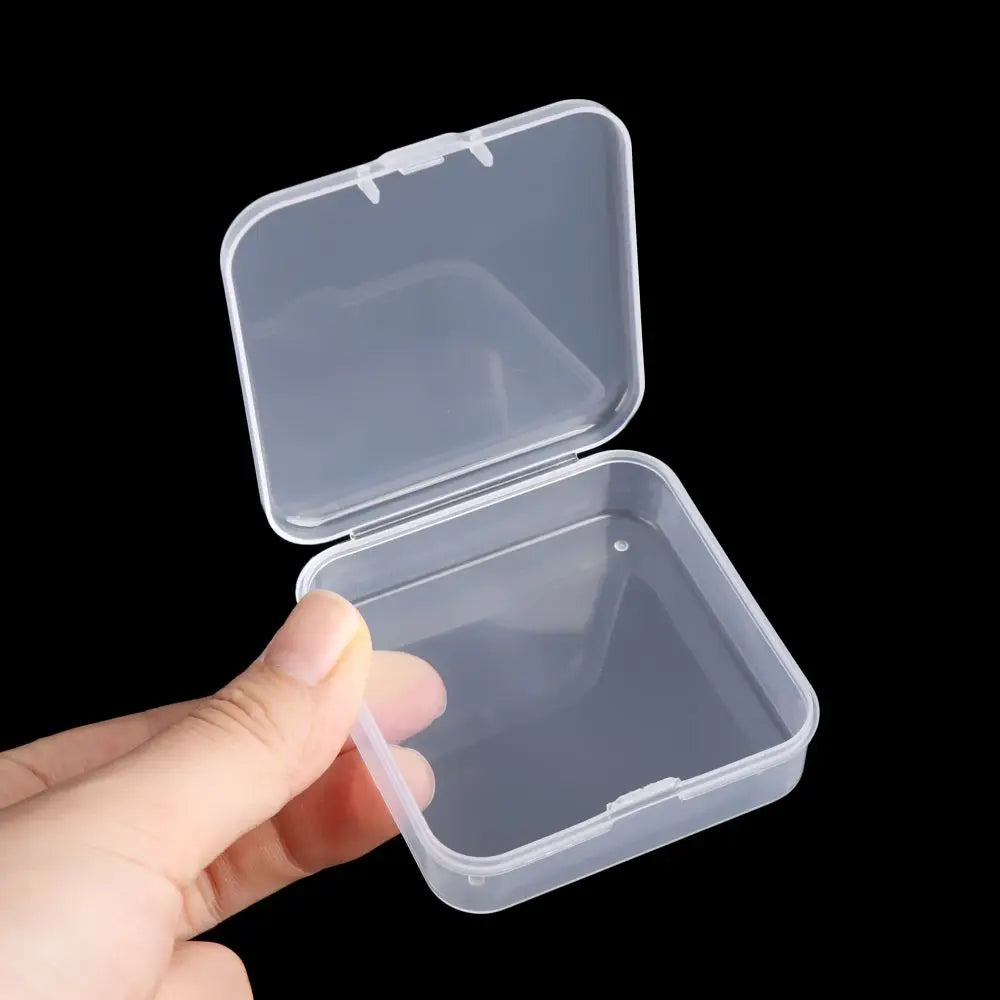 1pc Small Plastic Home Items Sundries Organizer Case Transparent Storage Box Jewelry Beads Container Fishing Tools Storage Box