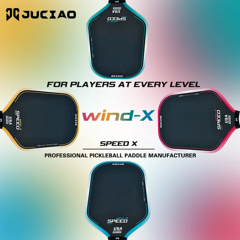 JUCiAO Gen3 Thermoformed T700 Raw Carbon Fiber Pickleball Paddle