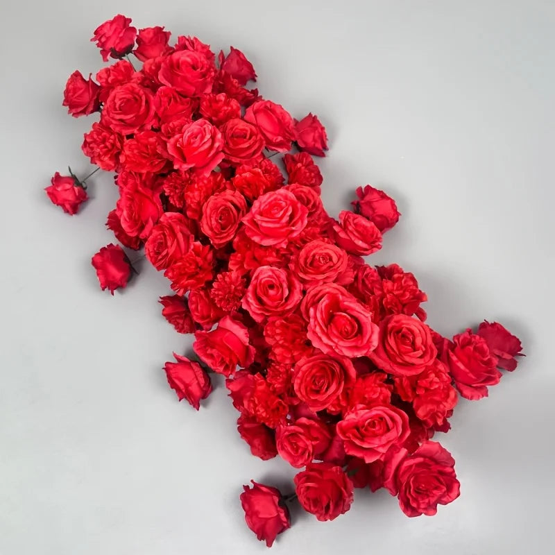 [romantic Rose Flower Arch] Elegant Red Artificial Rose Flower